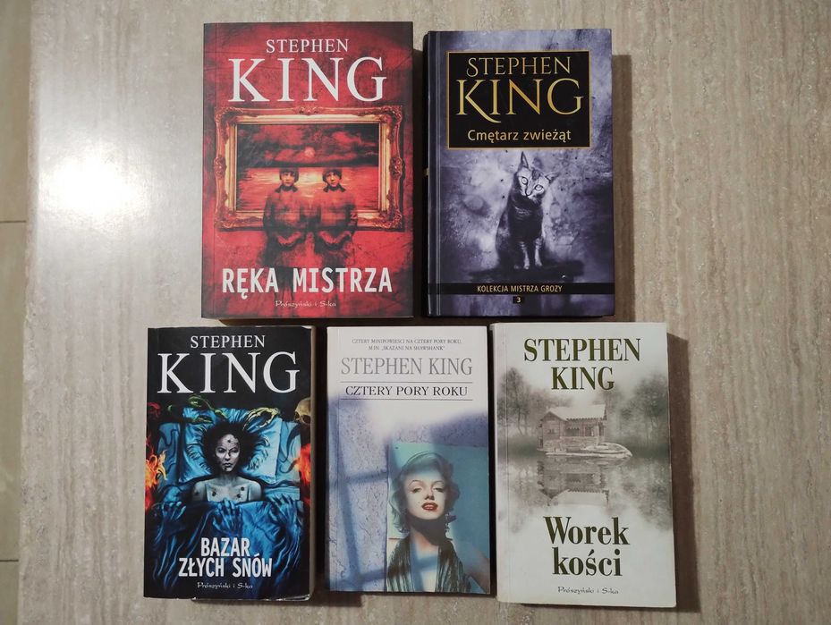 King – Ręka, Cmętarz/Smętarz, Bazar złych, Cztery pory, Worek kości