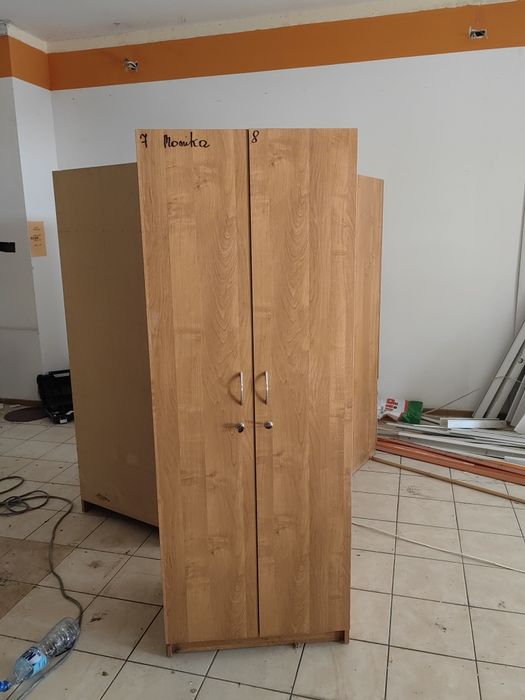 Szafki ubraniowe BHP z mdf 4szt