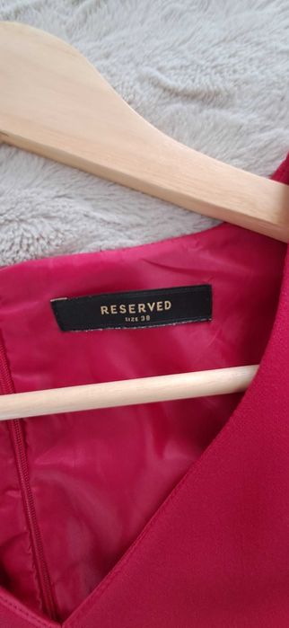 Sukienka Reserved r. 38 czerwona koktajlowa