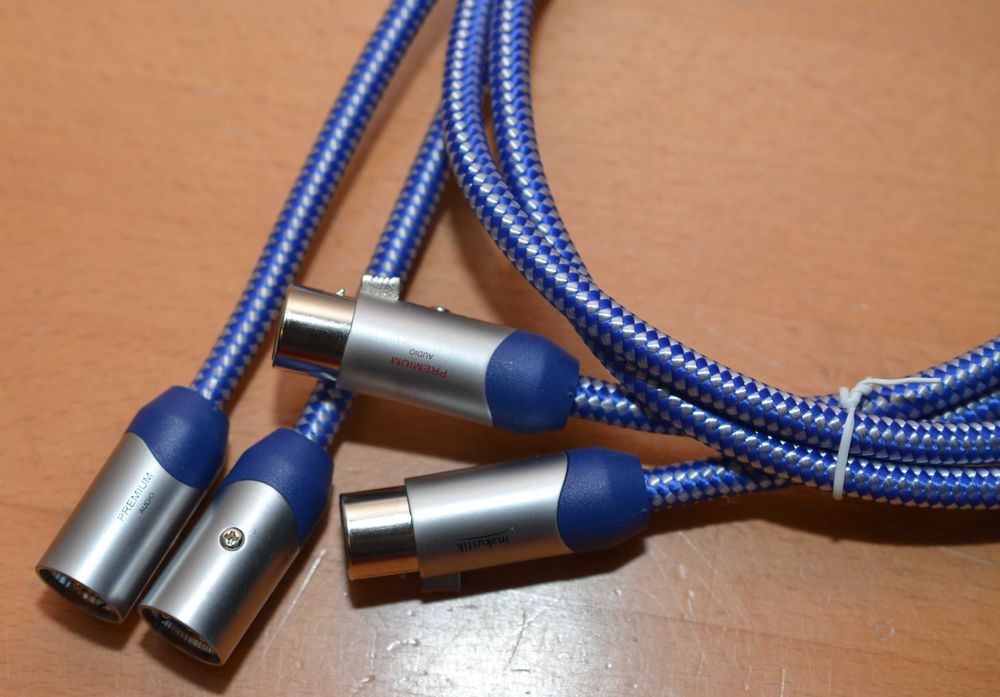 Kable audio XLR Inakustik Premium para 2 szt XLR 3 pin 0.75m