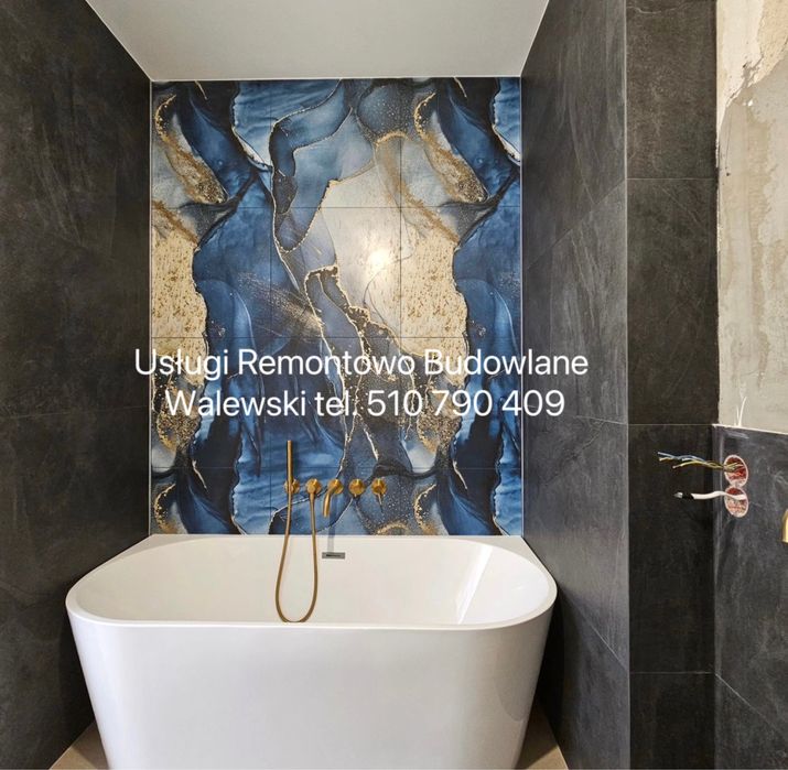 Remont łazienki glazurnik układanie płytek wykończenia Łomża Zambrów
