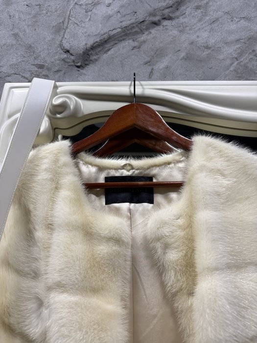 Норка шуба біла