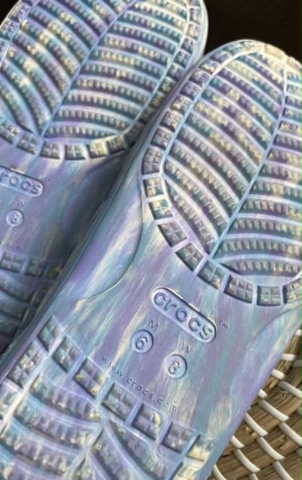 Crocs klapki classic marbled white/oxygen W8 38/39