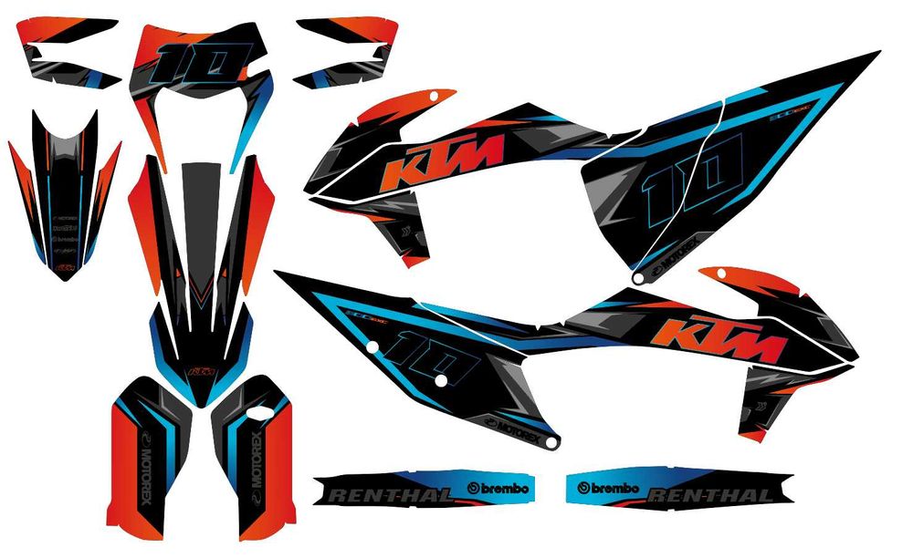 kit Autocolantes KTM 2017 a 2023