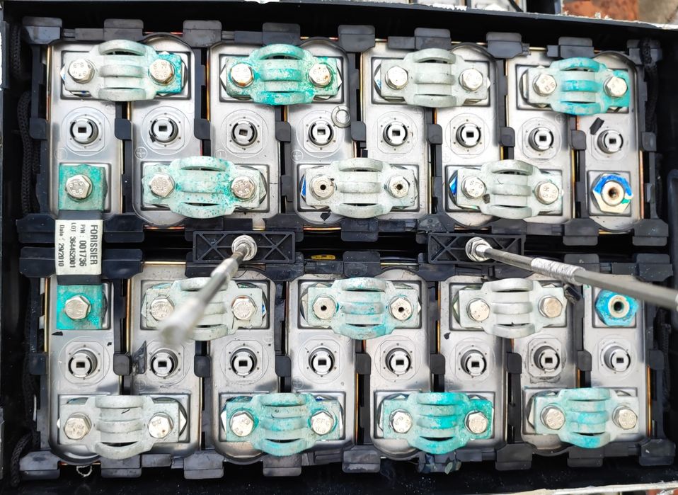 Baterias de NiMH provenientes de uma mota elétrica Vectix VX1