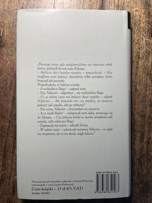 Karen Blixen Pożegnanie z Afryką
