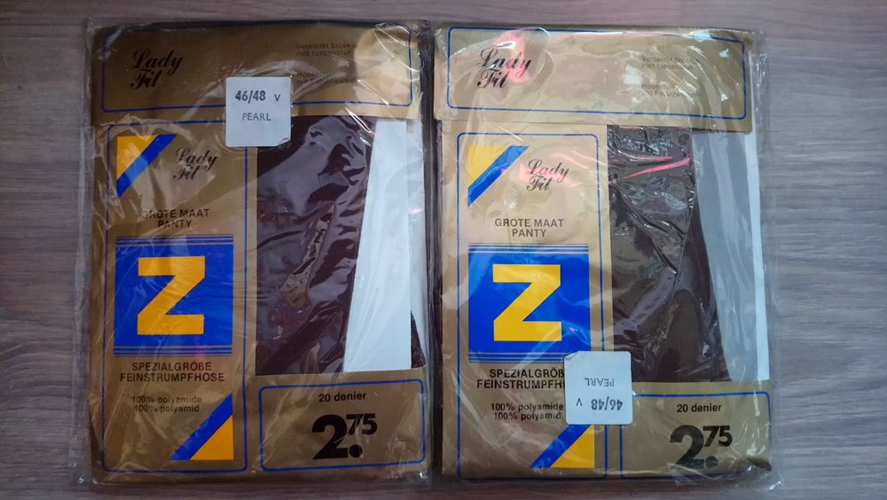 Rajstopy PRL rozmiar 46/48 20 den, wg metki 100% polyamid/nylon OKAZJA