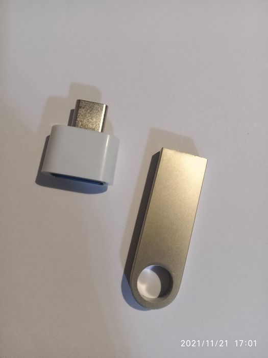 Флешка USB+ type С . Высокоскоростной флэш-накопитель,  64 ГБ,