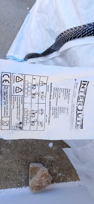 Sacos big bag 1.10m altura 1.30m largo suporta 1250kg