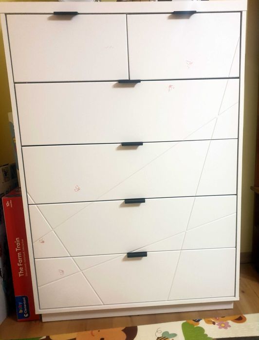 Komoda Forn biały połysk