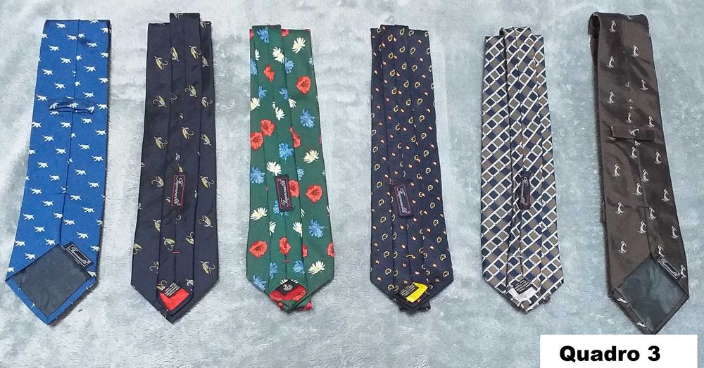 Gravatas impecáveis, marcas de qualidade