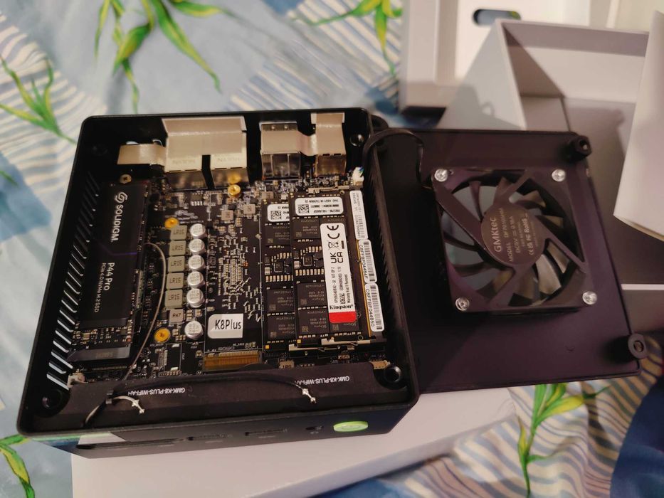 мини-ПК K8 Plus Ryzen 8845HS, 32 Gb DDR5 Kingston Fury, 1 Tb Solidigm P44 Pro
