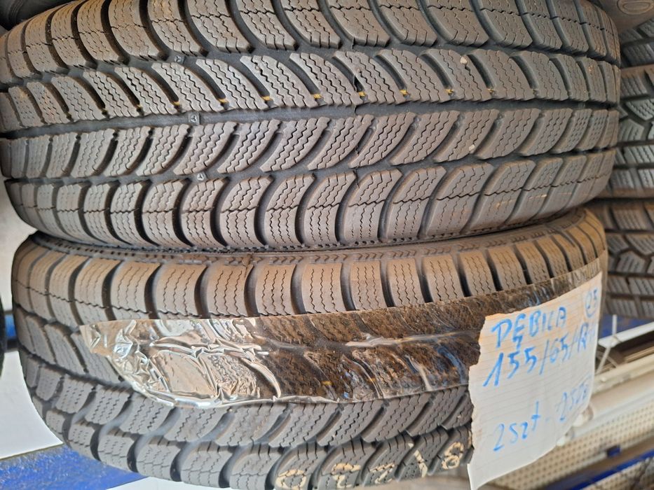 DĘBICA 155/65r13  2szt opony zima zimowe  6.8mm 2025r