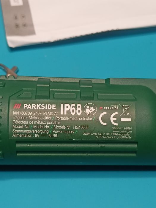 Wykrywacz metali pinpointer Parkside PTMD A1 IP68 – stan jak nowy