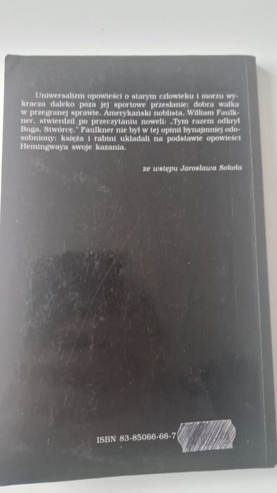 Stary człowiek i morze Ernest Hemingway