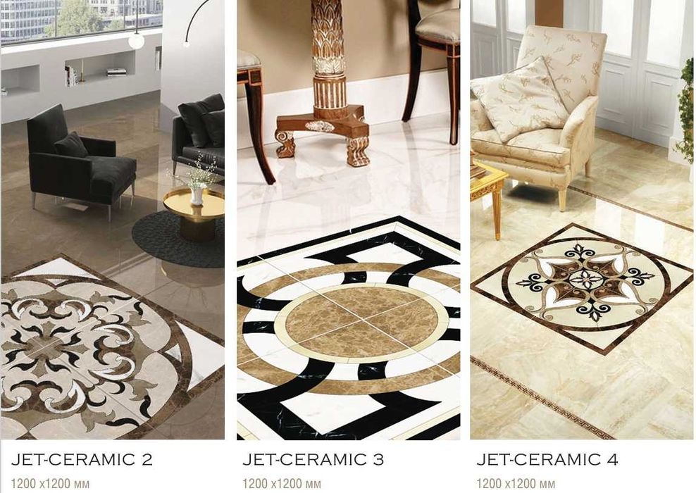 Painéis decorativos em grés porcelânico – Coleção JET-CERAMIC