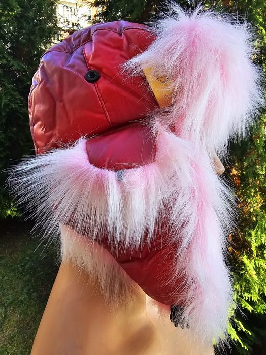 Modna ocieplana zimowa czapka uszatka damska nowa Wyprzedaż !