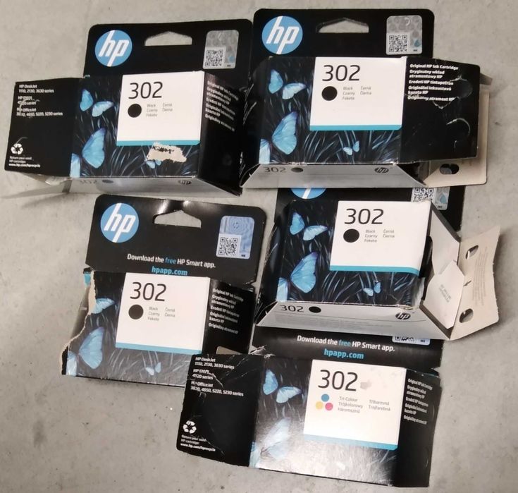 Puste tusze HP 302 kardridze do drukarki