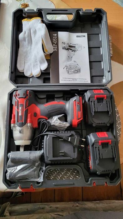 NOWY Klucz Udarowy Do Kół Majster Polska Akumulatorowy 750 Nm FAKTURA