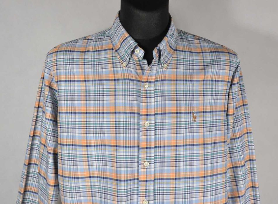 POLO RALPH LAUREN Vintage Koszula Męska XL Oryginalna Bawełna Super Stan