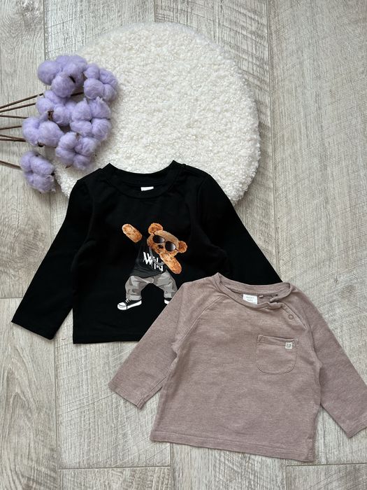 Реглани тоненькі набір на хлопчика 6-9 міс next shein