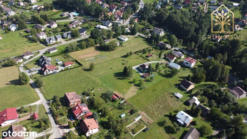 Działka budowlana I 8 arów Gorlice - Sokół I Spokojna okolica I Media