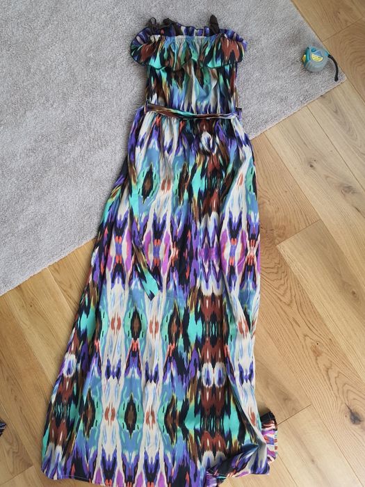 Sukienka letnia maxi kolorowa New Yorker S 36