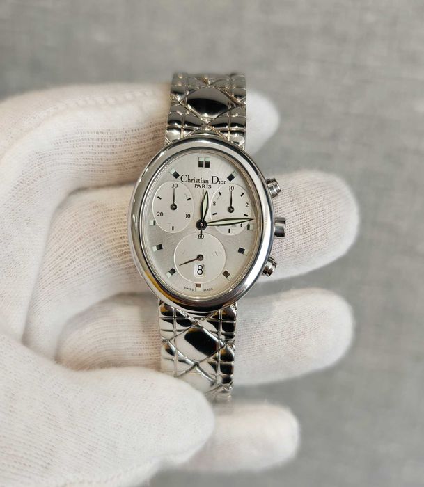 Christian Dior クリスチャンディオール 腕時計 WB8101 稼働 Christian Dior Wristwatch WB8101 Navy Dial Silver Band Quartz