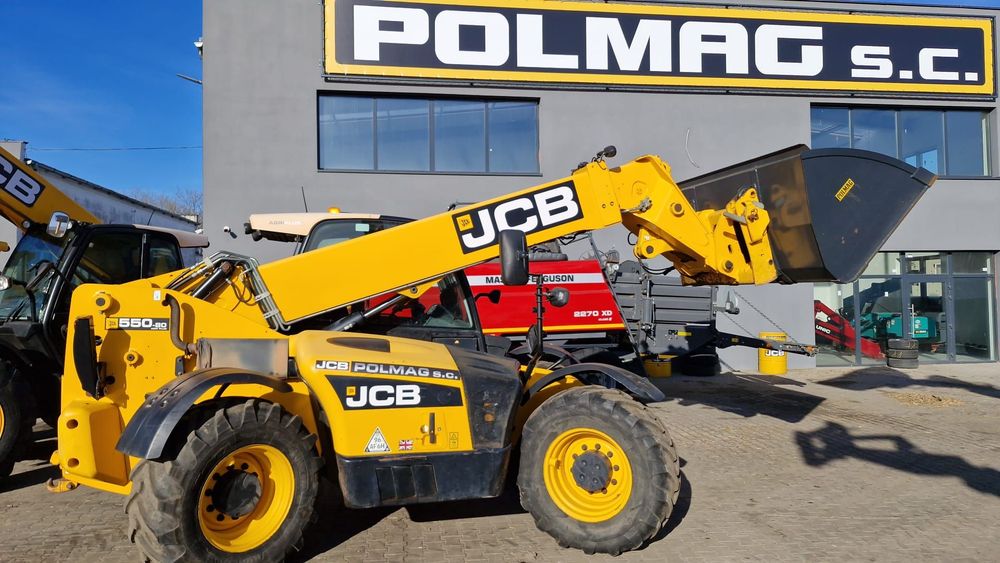 JCB 550-80 AGRI PLUS  Joystick, silnik 145 KM