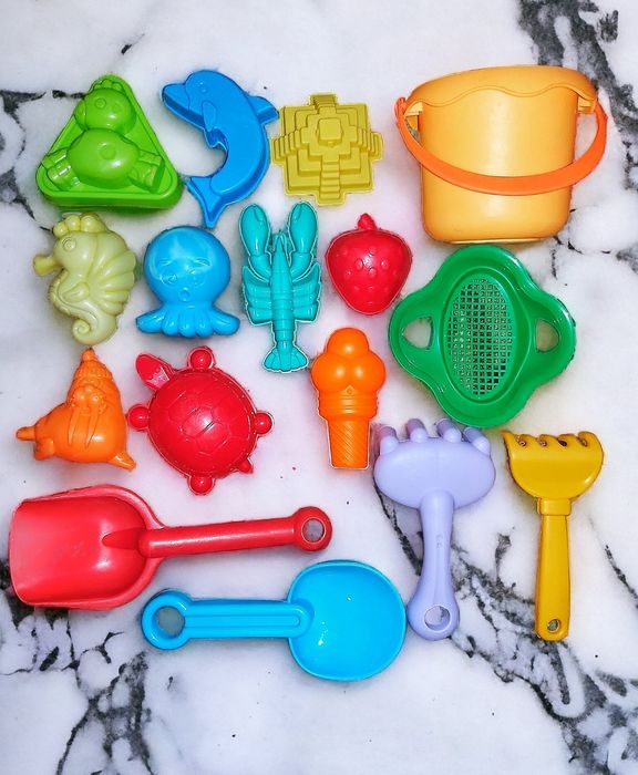 Пакет набор игрушек для песочницы песка пасочки