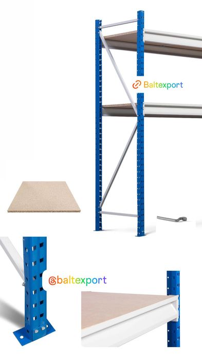 Estante Racks Prateleiras 2000Ax2000Cx600P 3Níveis Aglomerado Incluído