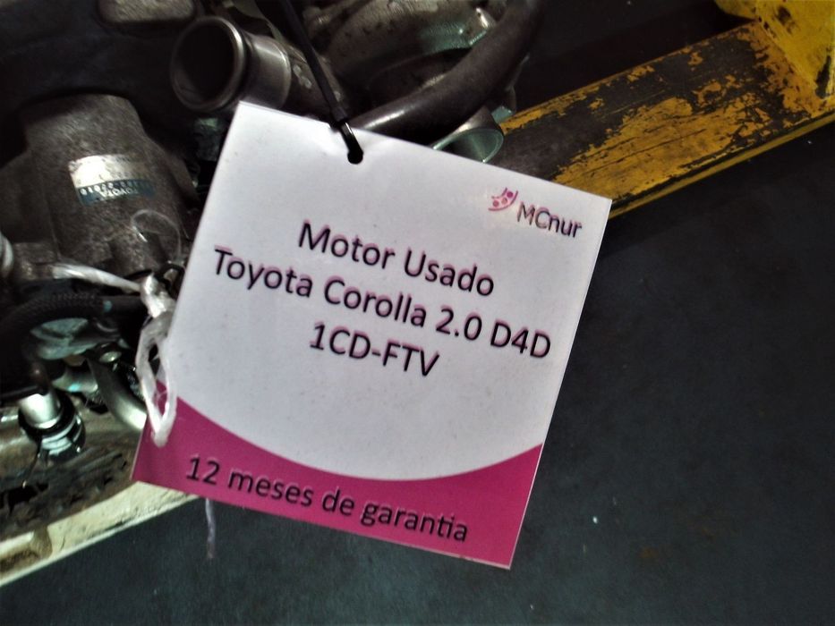 Motor Usado Completo  Toyota Avensis Ref: 1Nd-Tv