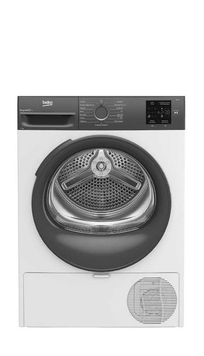 NOWA Suszarka do ubrań 7 kg, pompa ciepła, 15 programów suszenia, BEKO BM3T37239WAR