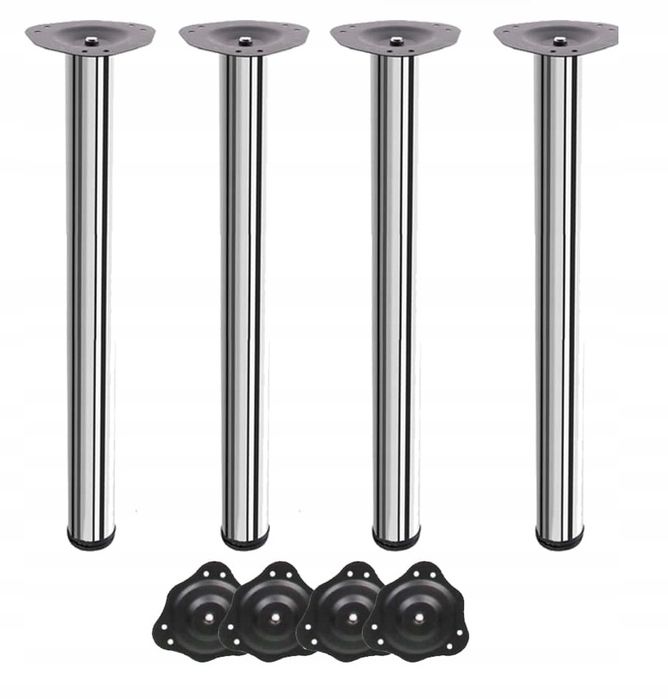 Nogi do stołu biurka nowe kpl chrom 82 cm
