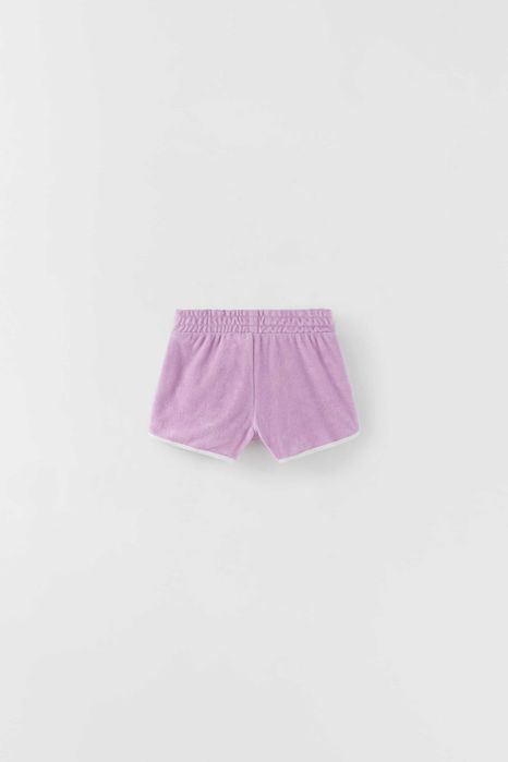 Zestaw top + spodenki ZARA 140 fioletowy