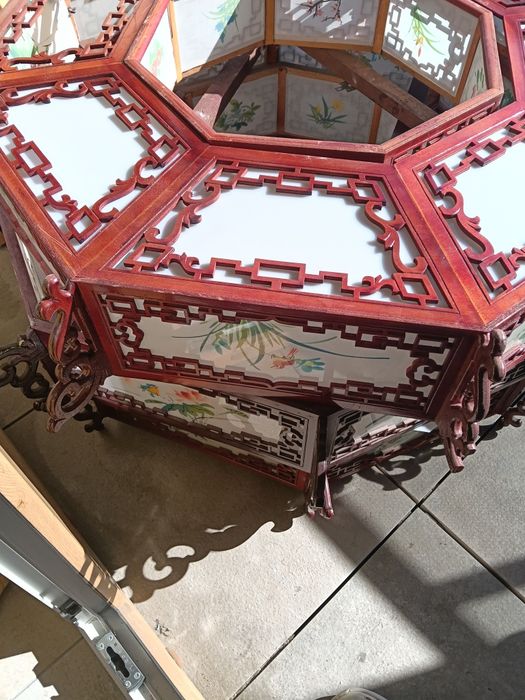 Lampion duży sześciokątny