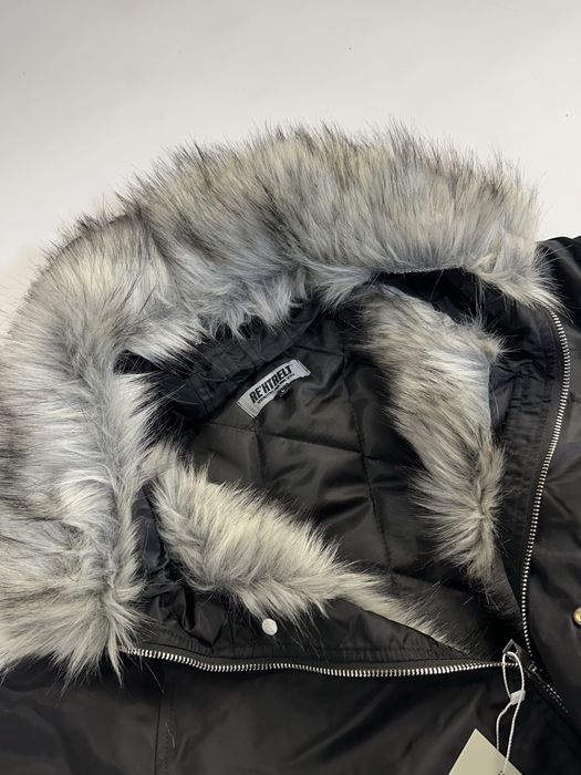 ДУТИЙ БОМБЕР С МЕХОМ дутый черный пуховик мех капишон opium archive MA
