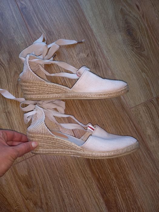 Materiałowe espadryle damskie