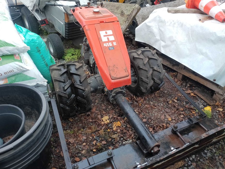 Równiarka mechaniczne grabie brona wirnikowa niwelator silnik Robin