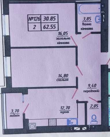 Продам 2-во Кімнатну від Фаворита