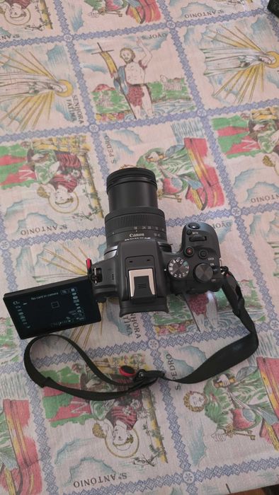 Canon R10 lente do kit + filtro CPL