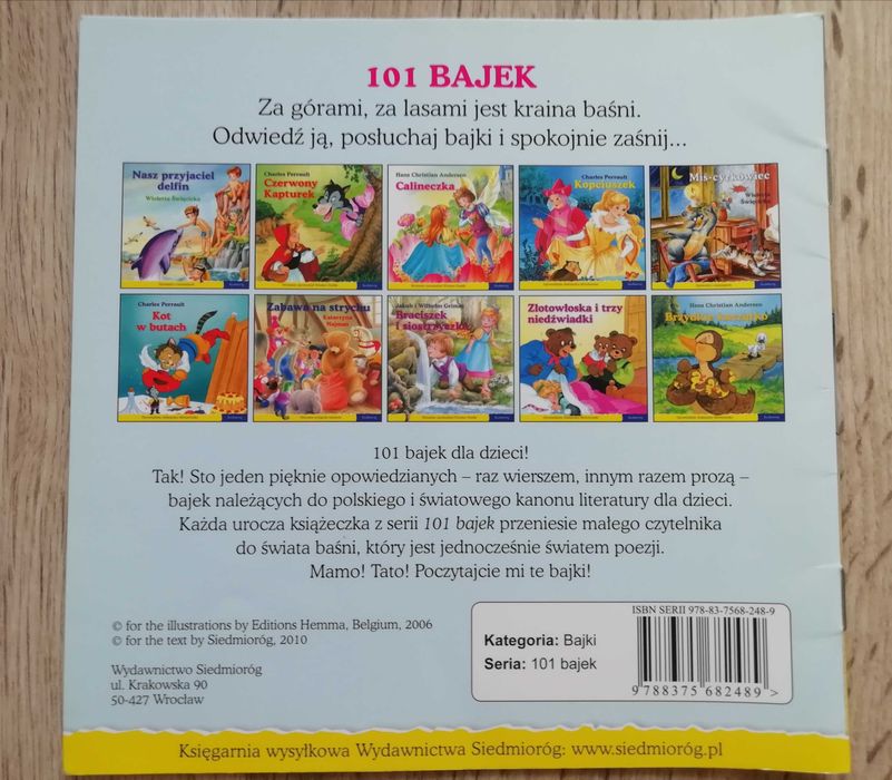 Książeczka dla dzieci "Krasnoludki" autorstwa braci Grimm.