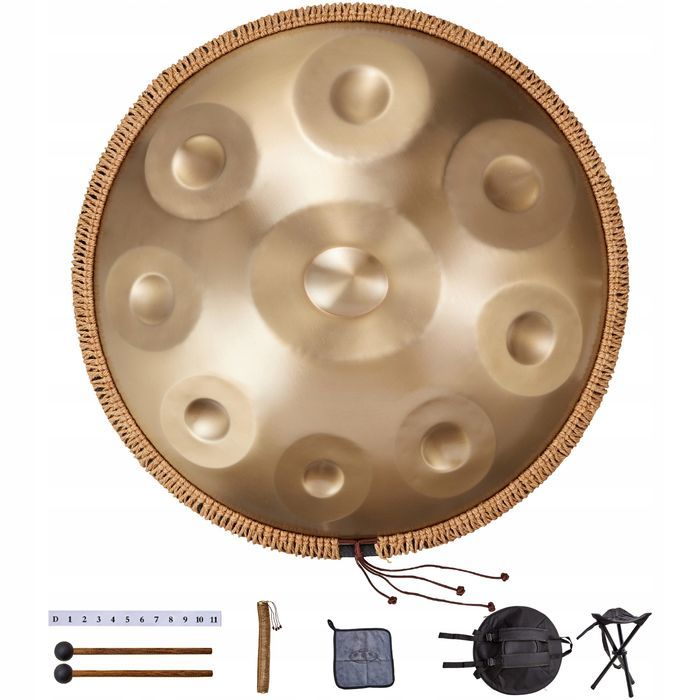 VEVOR handpan 55 cm 9 nut d-moll bęben ręczny instrument perkusyjny