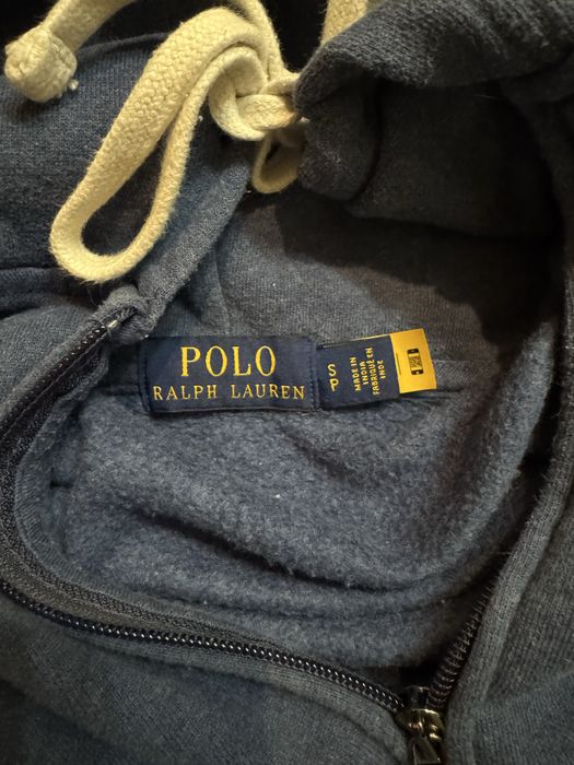 Зип-худи Ralph Lauren | Оригинал | Синяя кофта Ральф Лорен на молнии S