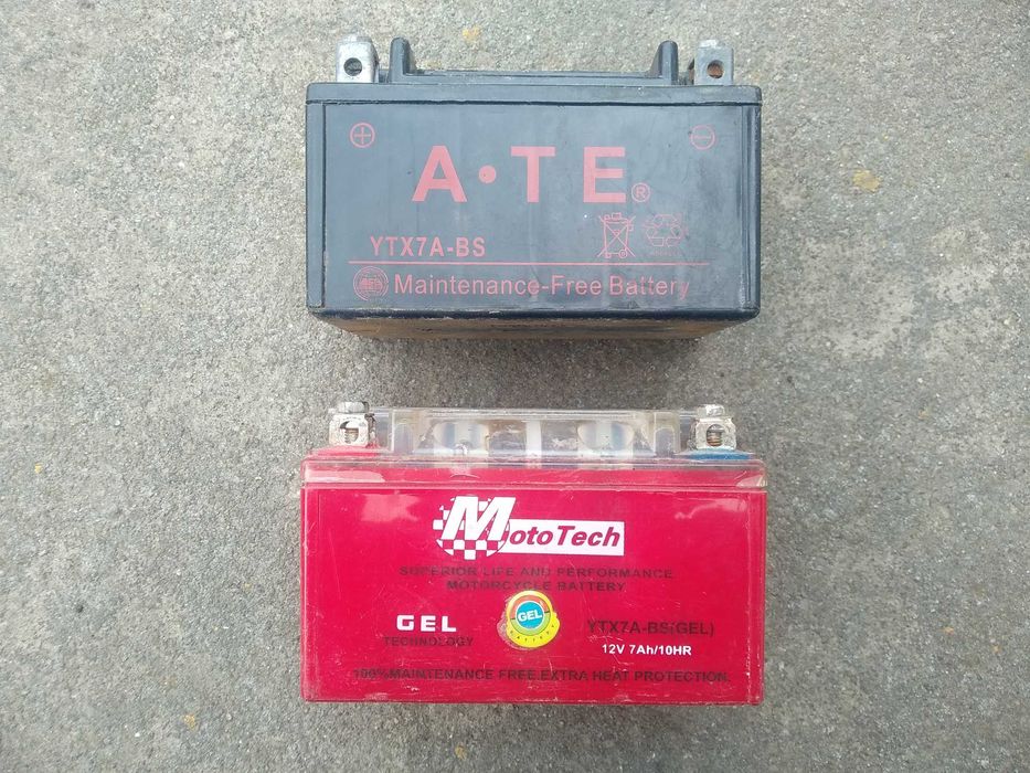 Акумулятор гелевий АКБ від скутера 12V 7A під відновлення