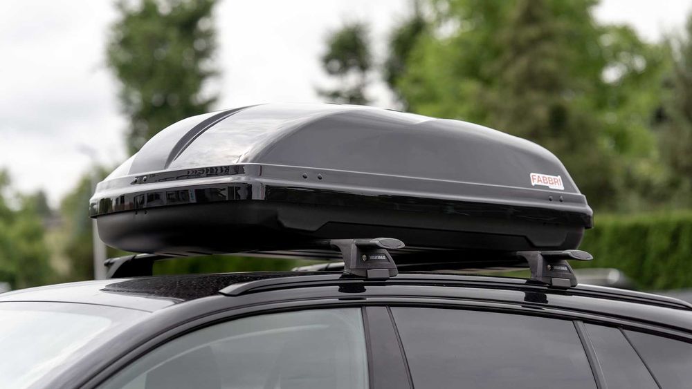Solidny box dachowy Fabbri Car BOX 340 75kg!!! czarny połysk NOWOŚĆ!