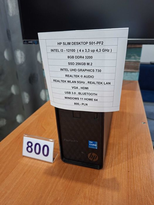 Komputer HP Slim Desktop 12gen DDR4 SSD Win11