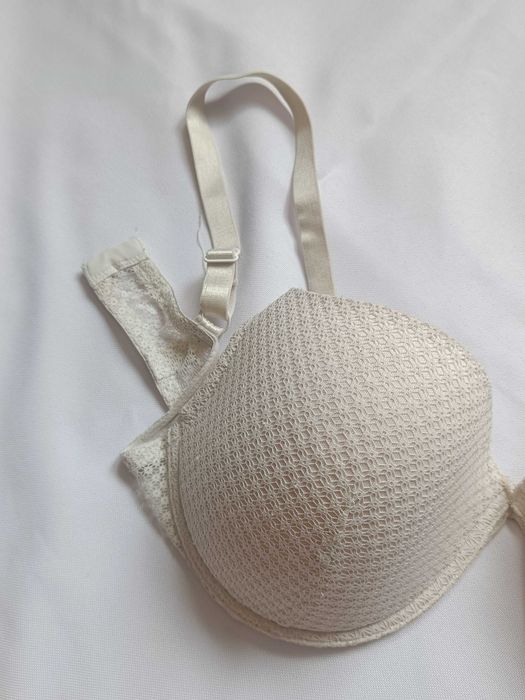 Biustonosz beżowy Reserved 80D / 36D, push-up, stan bardzo dobry