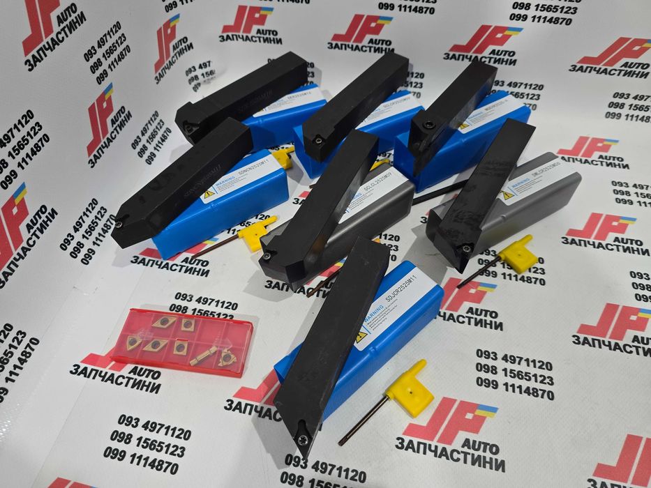 Набір токарних різців 25 мм (7 шт) зі змінними пластинами для верстата