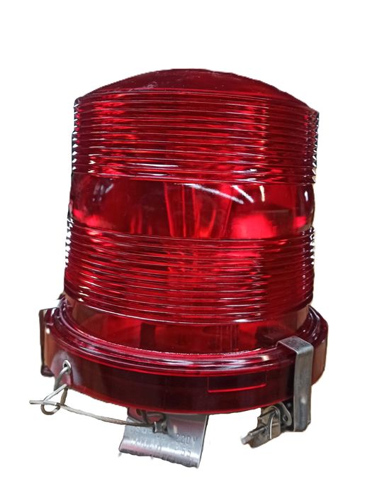 Lampa Lotniskowa Wojskowa Czerwona Loft OSM-100 220V 100W P55